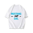 thumbnail image 3 of Mustang Girl T Shirt Black Horse And Arrow Print For Casual Wear, 3 of 4