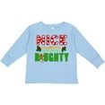 thumbnail image 3 of Inktastic Nice Until Proven Naughty with Holly and Gingerbread Man Boys or Girls Long Sleeve Toddler T-Shirt, 3 of 5
