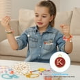 thumbnail image 4 of Uxcell Letter Charm K, 60Pcs Double Sided Alphabet Initial Charm Pendants Beads Red, 4 of 6