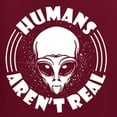 thumbnail image 6 of Wild Bobby Humans Aren't Real Unisex Crewneck Sweatshirt, 6 of 6