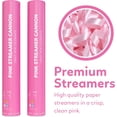 thumbnail image 4 of 2-Pack Biodegradable Pink Confetti Streamer Cannons | 12-Inch Party Poppers for Gender Reveal, Baby Shower & Celebrations, 4 of 7