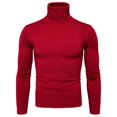 thumbnail image 2 of Winter Knitwear For Men Long Sleeve Turtleneck Slim Fit Pullover Sweater, 2 of 10