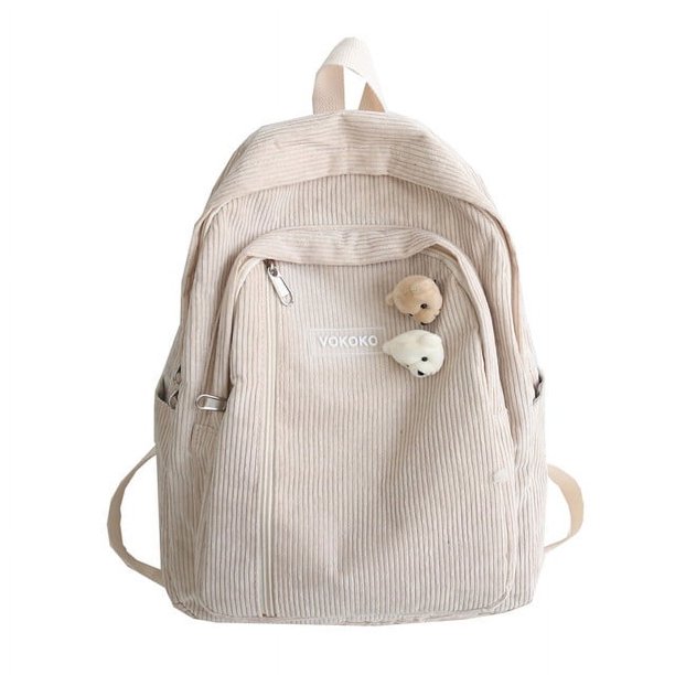 Mochila de pana a rayas para mujer, Bolsa Escolar para adolescentes, niñas y niños, bolsa de moda Harajuku de lujo, paquete de libros para estudiantes