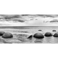 thumbnail image 3 of PhotoINC Studio 24x14 Black Modern Framed Museum Art Print Titled - Beach Rocks, 3 of 5