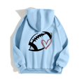thumbnail image 4 of WEAIXIMIUNG Sweat à Capuche Zippé pour Femmes, Manches Longues, Imprimé Graphique, Léger, Pull de Football, 4 of 4