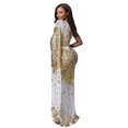 thumbnail image 2 of Vestido Nagfar Sexy con lentejuelas brillantes de un solo hombro, blanco, XXL, 2 of 6
