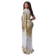 thumbnail image 2 of Vestido Nagfar Sexy con lentejuelas brillantes de un solo hombro, blanco, XXL, 2 of 6