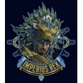 thumbnail image 2 of Junior's Black Panther: Wakanda Forever Namor Imperius Rex Portrait  Graphic Tee Navy Blue X Large, 2 of 3