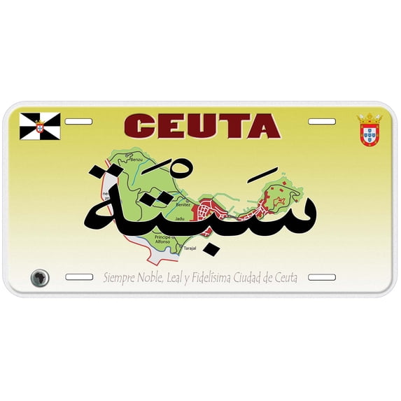 Ceuta Africa Custom Novelty Car License Plate