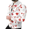 thumbnail image 6 of Xdegoge Mens Valentines Shirt Long Sleeve Button Up Dress Shirts Holiday Party Funny Tops Heart Graphic Dressy Casual Going Out Outfits, 6 of 7