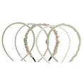 thumbnail image 5 of Accesorios para el cabello de flores y cuadros para mujeres, 1 set de Unique Bargains, verde y azul claro, 5 of 5