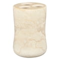 thumbnail image 3 of Creative Home Genuine Champagne Marble Curvy Collection Toothbrush Holder, 3 of 3