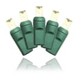thumbnail image 1 of 5 mm. Conical Warm White LED Light Set With In-Line Rectifer On Green Wire, 1 of 1