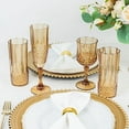 thumbnail image 6 of BalsaCircle 6 Amber Gold 8 oz Crystal Disposable Plastic Party Champagne Flutes Wedding Supplies, 6 of 8