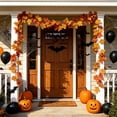 thumbnail image 2 of Artificial Maple Leaf Garland,Fall Foliage Autumn Vine Decor for Front Door Fireplace Thankgiving Decoration, 2 of 9