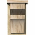 thumbnail image 2 of 8"W x 10"D x 14"H Monterey Rough Sawn Corbel w/Backplate, Douglas Fir, 2 of 9