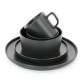 thumbnail image 2 of Elama Luxmatte Black 20 Piece Dinnerware Set, 2 of 8