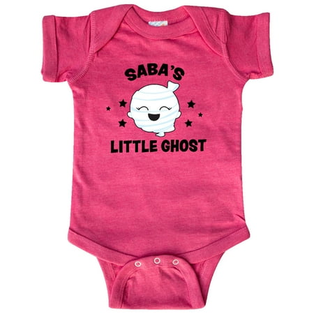 

Inktastic Cute Saba s Little Ghost with Stars Gift Baby Girl Bodysuit