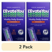 (2 pack) L'Evate You Vitality Daily Greens - Dietary Supplement - Chocolate - 10 Count