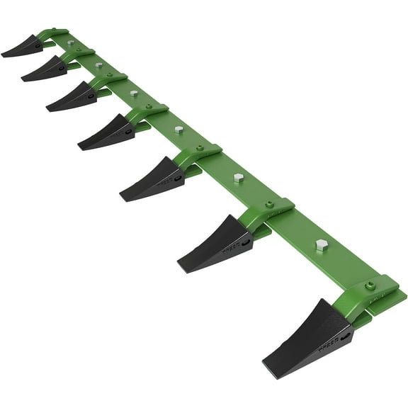 Trilenars 48Inch 4,560 Lbs Heavy-Duty Steel Bucket Tooth Bar for Tractor Loader,Load-Bearing Capacity,Fits Bucket Cutting Edges 1/2Inch or Less,No Drilling RequiRed for Easy Installation,Black Green