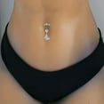 thumbnail image 5 of HOOUN 1Pc Crystal Navel Ring Bell Button Ring Body Jewelry Sexy Beach Piercing US-3, 5 of 9