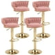 thumbnail image 1 of Juego de 4 taburetes de bar VECELO con altura de mostrador ajustable, color rosa, 1 of 7
