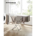 thumbnail image 2 of Clothes Drying Rack, Metal Laundry Drying Rack, Foldable, Space-Saving, Free-Standing Airer with Gullwings Bed Linen Clothing, Gray, 2 of 6