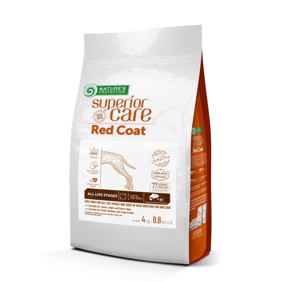 Nature's Protection Superior Care Dry Dog Food, Red Coat, All Life Stages, Grain-Free Salmon, 8.8lb