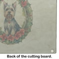 thumbnail image 5 of Silky Terrier Christmas Flowers Glass Cutting Board 12 in x 15 in, 5 of 5