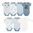 thumbnail image 4 of The Peanutshell Newborn Layette Gift Set for Baby Boys or Girls, 23 Piece Essentials, Blue Stars, Stripes, and Animals, 0-3 Months, 4 of 9