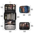 thumbnail image 2 of 3-Piece Travel Toiletry Set with Hanging Bag Cosmetic Pouch & Brush Roll for Travel Gym Camping Halloween Themed Illustration Book, 2 of 9