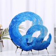 thumbnail image 5 of Acrylic Wave Sculpture Wave Desktop Blue Flower Statue Bedroom Home Gift Ornaments Decoration 20 X 20cm, 5 of 5