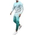 thumbnail image 1 of OJinShaWanO Mens Coat Men's Loose Casual Coconut Tree Gradient Print Beach Holiday Set, 1 of 4
