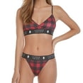 thumbnail image 2 of Women's Soft Spandex String Bikini Plaid Underwear, 2 of 5