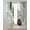 Sage Green, variant on Brown Boho Geometric Sheer Curtains 84 Inch Length 2 Panels Set for Living Room/Bedroom, Country Retro Abstract Lines Leaves Kitchen Curtains Grommet Semi-Sheer Curtains Window Treatments 42"x84"x2
