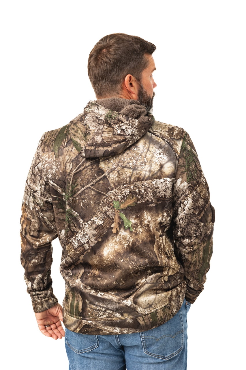 Realtree Men's APX Camo Hunting Hoodie -  High Pile Pullover for Outerwear | Size S-4X