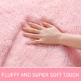 thumbnail image 6 of KIXINWA Pink Round Rug for Girls Bedroom, Fluffy Circle Rug for Kids Room, 5x5 Feet Plush Area Rug for Bedroom, Soft Fuzzy Circular Rug, Non Slip Shaggy Living Room Rug, Nursery Dorm Cute Rug Décor, 6 of 6