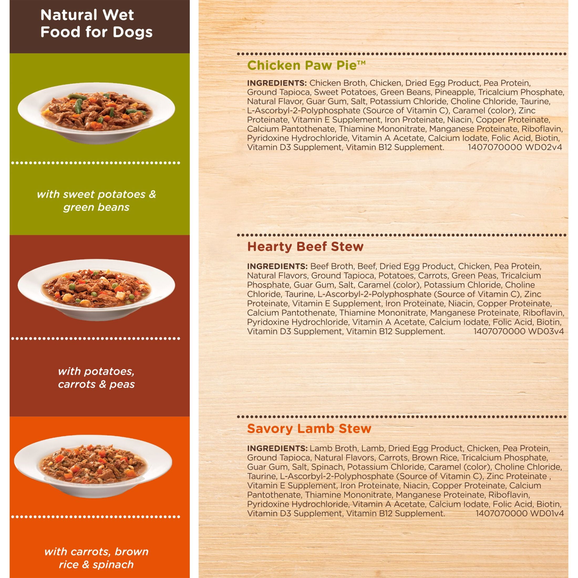 (4 pack) Rachael Ray Nutrish Savory Favorites Variety Pack Wet Dog Food, 8 oz. Tubs, 6 Count