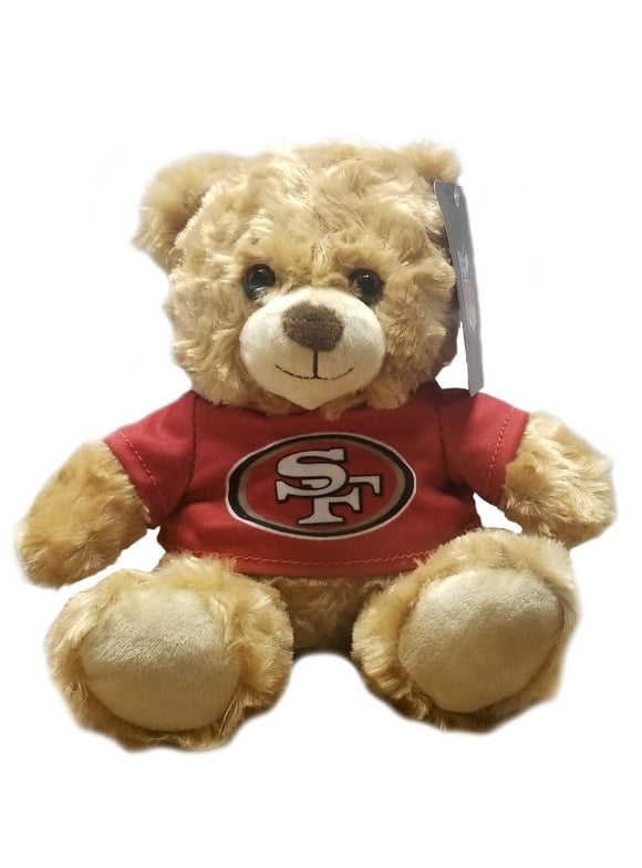 Teddy Bear with San Francisco Hoody in Team colors and logo 10 inch