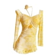 thumbnail image 2 of Traje de baño para mujer, traje de baño de manga larga, a la moda, para fiestas, viajes, festivales y deportes acuáticos., 2 of 8