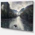 thumbnail image 3 of Design Art - Rivière de Montagne avec Brouillard et Pluie, 3 of 4