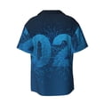 thumbnail image 6 of Lsque Happy New Year 2025 A print Men's Cuban Collar Short Sleeve Shirt Summer Beachwear Casual Button Down Fashionable Vacation Leisure Shirt-Medium, 6 of 7