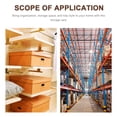 thumbnail image 3 of Shelf Divider Iron White For Wardrobe Home Organization 1Pack 15.7X14X1.6In, 3 of 9