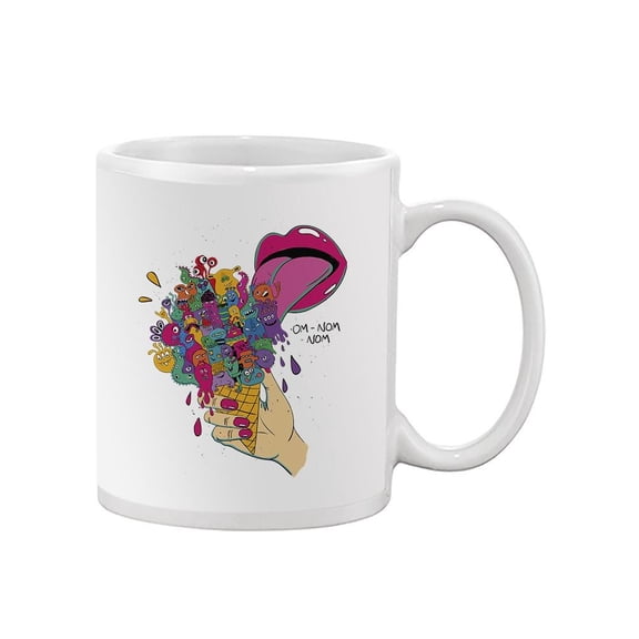 Psychedelic Monsters Ice Cream Mug  -Image by Shutterstock,