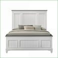 thumbnail image 6 of Bedroom Set Queen Size with Shiplap Bed, Dresser, Mirror & 2 Nightstands – Modern Farmhouse Weathered White | Wood | Standard Beds, 6 of 12