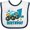 White and Navy, variant on Inktastic 1st Birthday Monster Truck Boys Baby Bib