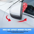 thumbnail image 3 of LAICAIW 2PCS Car Rear View Mirror Rain Eyebrows, Bling Crystal Rear View Mirror Rain Visor Guard, Rhinestone Rainproof Car Side Mirror Rain Visor Smoke Cover, Universal for Car, Truck, SUV（Red）, 3 of 7