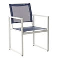 thumbnail image 4 of Safavieh Neval Stackable Patio Chair in Navy and White (Set of 2), 4 of 11