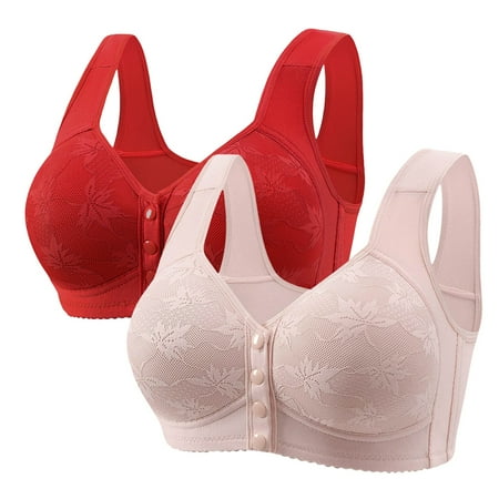 HZLPFO Women s 18 Hour Wireless Bra  Comfort-Strap Wireless Bra  Full-Coverage Bra Multicolour 50