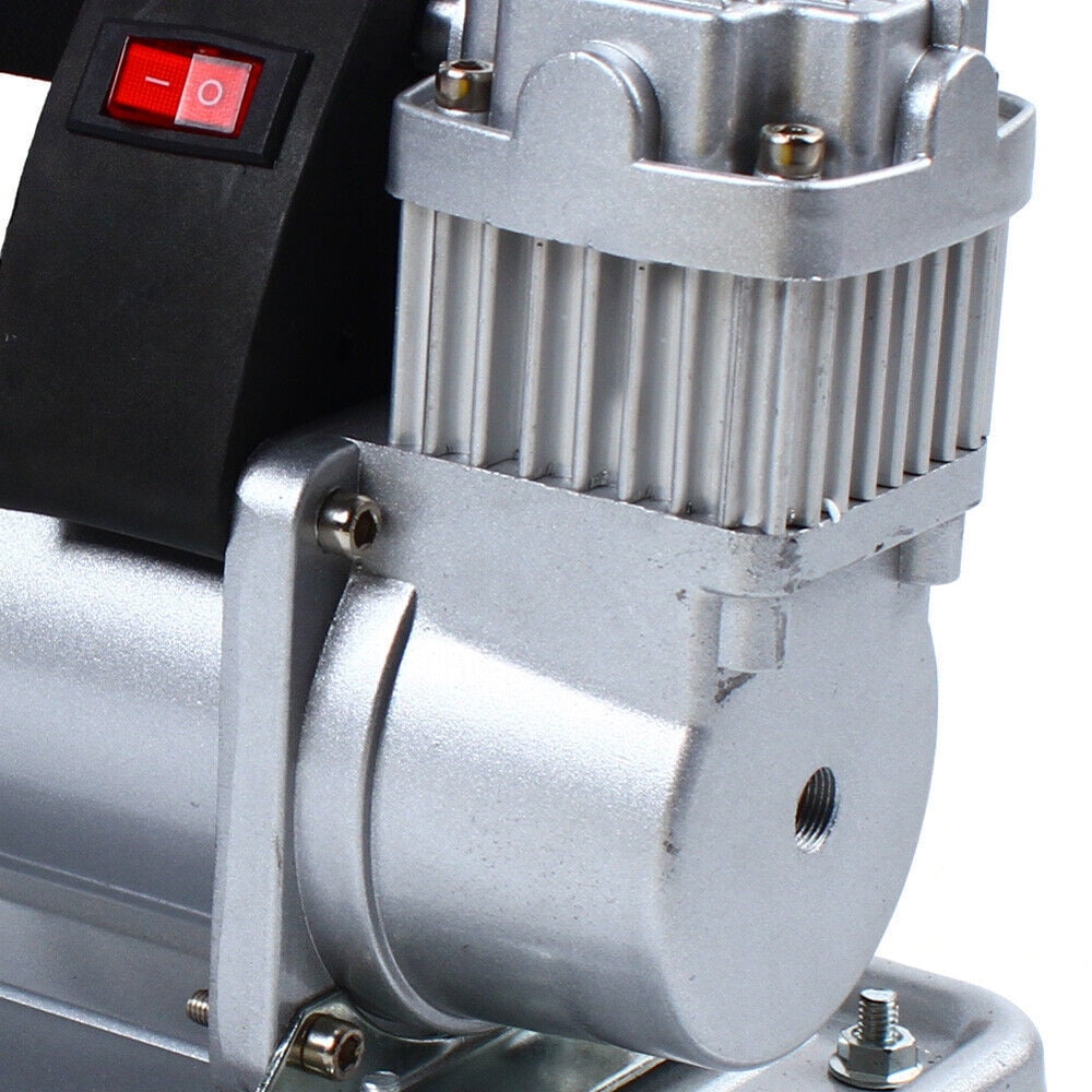 480W Heavy Duty Metal Double Cylinder Pump Portable Air Compressor Auto Tire Inflator 12V Tire Pump